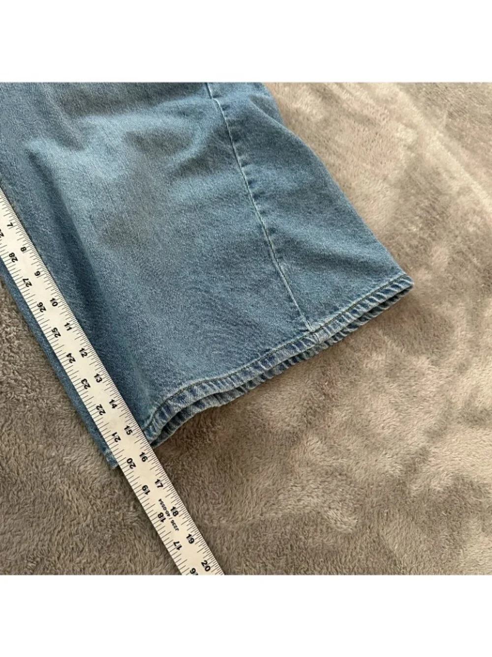 Pilcro Light Blue Denim Wide-Leg Jean Shorts - Picture 7 of 9